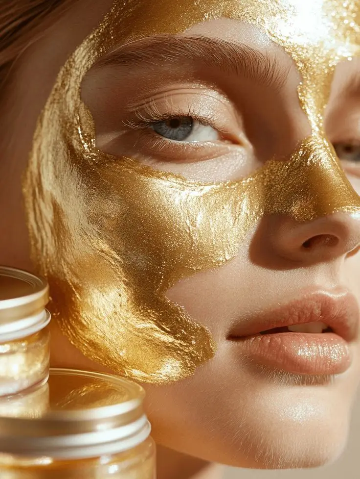 Glow Up with Luxurious Gold Face Masks